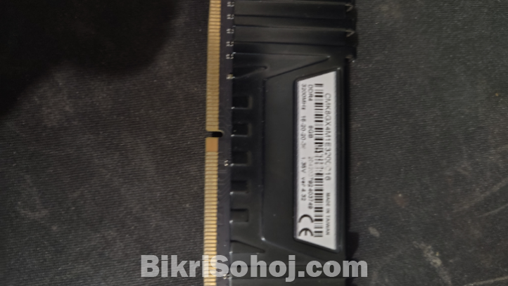 Corsair vangence 8gb ddr4 ram 3200 mhz